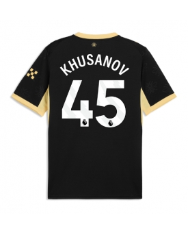 Manchester City Abdukodir Khusanov #45 Maglia Gara Trasferta Repliche 2026-27 Maniche Corte